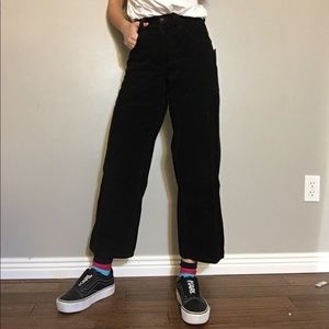 Black corduroy jeans -Size:24